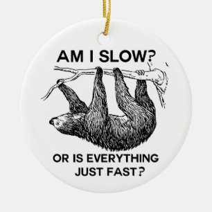 Ornement Rond En Céramique Sloth à I Slow ?