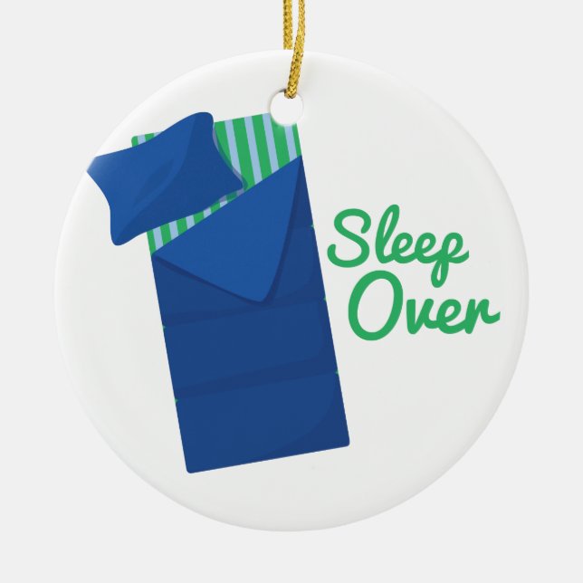 Ornement Rond En Céramique Sommeil plus de (Devant)
