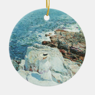 Ornement Rond En Céramique South Ledges, Appledore par Frederick Childe Hassa