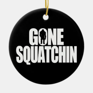 Ornement Rond En Céramique Squatchin allé