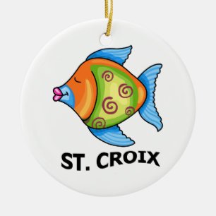 Ornement Rond En Céramique St Croix
