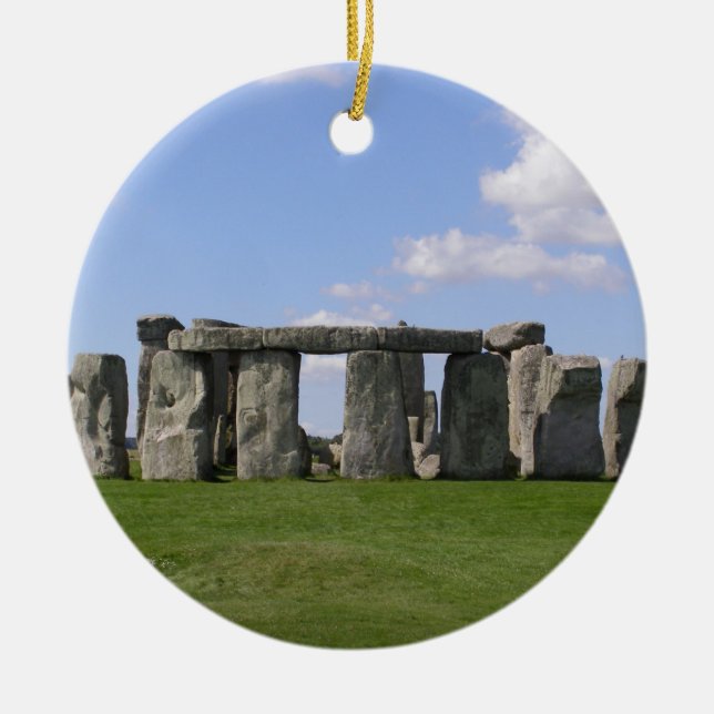 ORNEMENT ROND EN CÉRAMIQUE STONEHENGE (Devant)