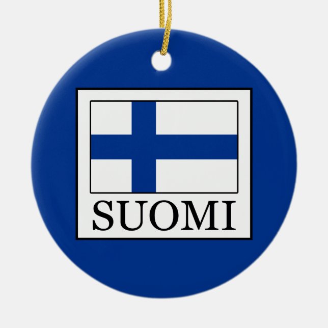 Ornement Rond En Céramique Suomi (Devant)
