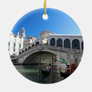 Ornement Rond En Céramique Superbe ! Venise Ultime, Rialto, Grand Canal