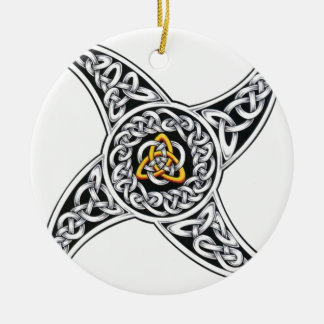 Ornement Rond En Céramique symbole de celtique-guerriers