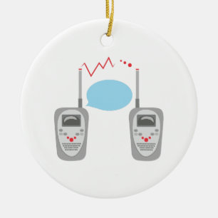 Ornement Rond En Céramique Talkies-walkies