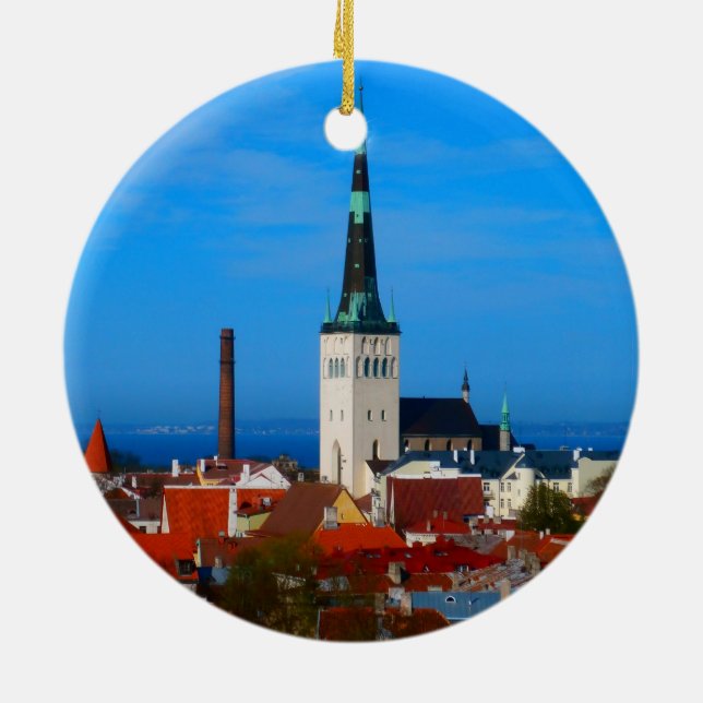 Ornement Rond En Céramique Tallinn, Estonie (Dos)