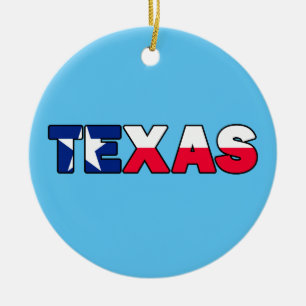 Ornement Rond En Céramique Texas