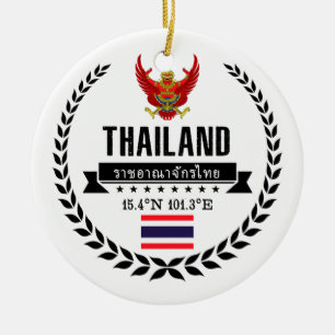 Ornement Rond En Céramique Thaïlande