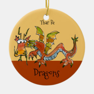 Ornement Rond En Céramique Thare Be Dragons