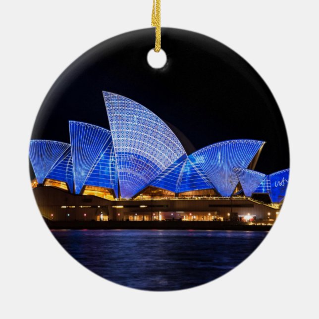 Ornement Rond En Céramique Théatre de l'opéra de Sydney (Dos)