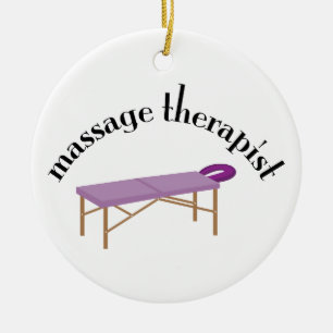 Ornement Rond En Céramique Thérapeute de massage