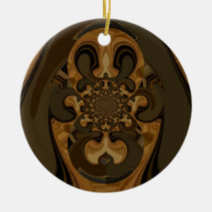 Ornement Rond En Céramique Tiger Retro Graphics Hakuna Matata Gifts