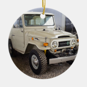 Ornement Rond En Céramique Toyota Land Cruiser BJ40