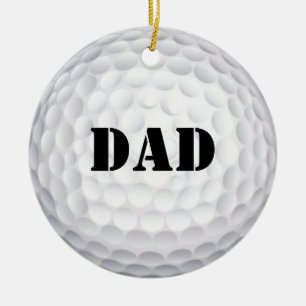 Ornement Rond En Céramique Trou dans un ! Boule de golf