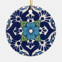 Tuile de Talavera de Mexicain