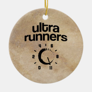 Ornement Rond En Céramique Ultra coureurs 11
