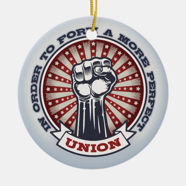 Ornement Rond En Céramique Une union plus parfaite (Devant)