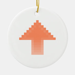 Ornement Rond En Céramique Upvote