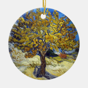 Ornement Rond En Céramique Van Gogh Mulberry Tree Art impressionniste