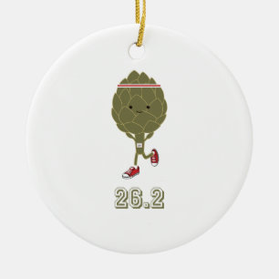 Ornement Rond En Céramique Veggie Runner 26.2