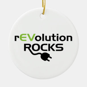 Ornement Rond En Céramique Véhicules électriques Rocks - EV