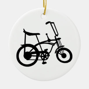 ORNEMENT ROND EN CÉRAMIQUE VÉLO CLASSIQUE 60'S SCHWINN STINGRAY