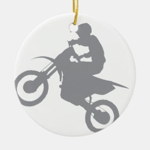 Ornement Rond En Céramique VÉLO de SALETÉ (gris)
