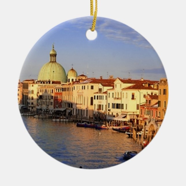 Ornement Rond En Céramique Venise (Devant)