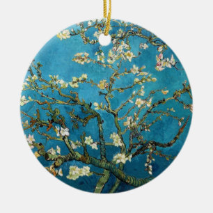 Ornement Rond En Céramique Vincent van Gogh, Amandiers en fleurs
