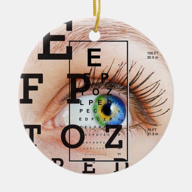Ornement Rond En Céramique Vision / Eye Doctor - SRF (Devant)