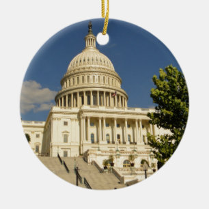 Ornement Rond En Céramique Washington D.C. Capitol Building