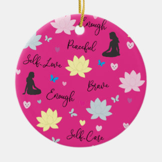 Ornement Rond Rose | Motif Floral de Force Intérie