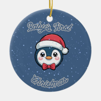 Ornement Rond Souvenir - Premier Noël de Bébé