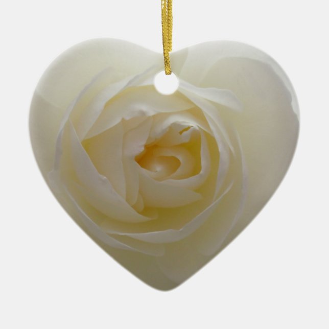 Ornement rose blanche Décorations Roses romantique (Devant)