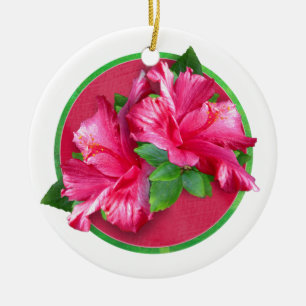 Ornement rose de cercle de la Reine de ketmie
