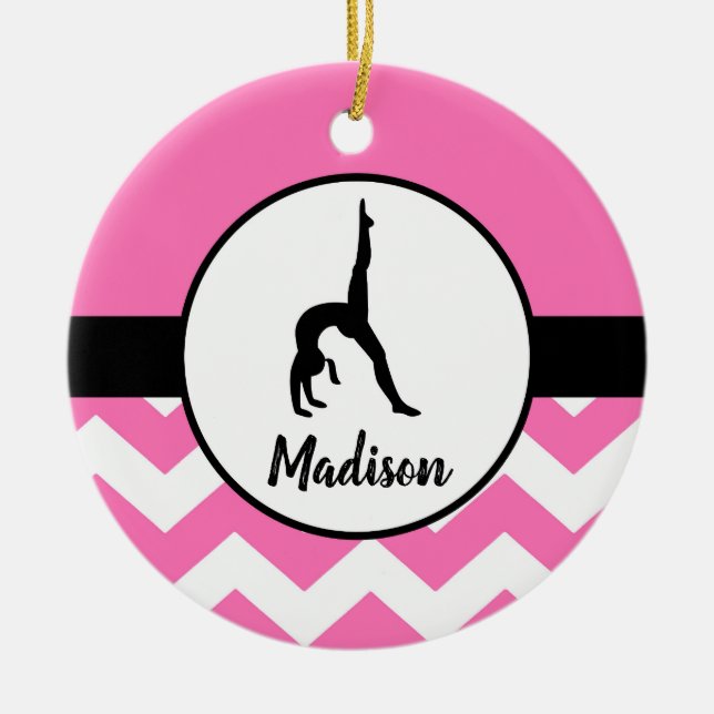 Ornement rose de gymnastique (Devant)