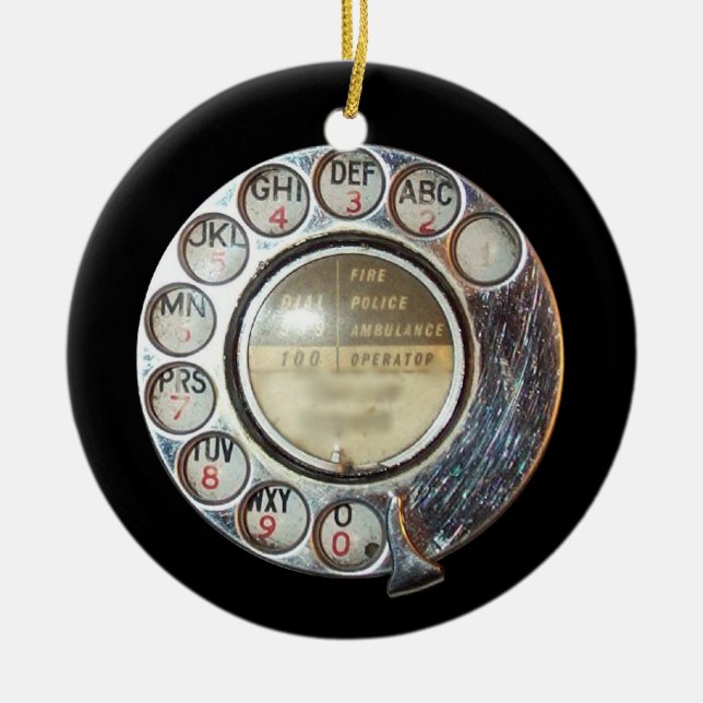 Ornement ROTATOIRE de CADRAN de TÉLÉPHONE (Devant)