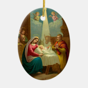 Ornement saint de chant de Noël de nuit de KRW O