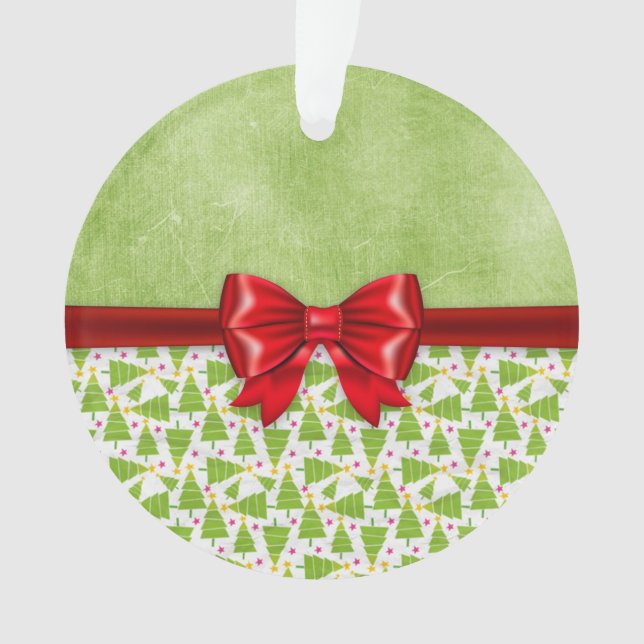 Ornement sale vert d'arbre de Noël (devant)