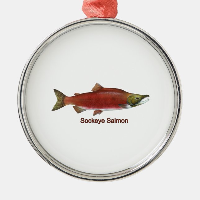 Ornement Saumon Sockeye (Devant)