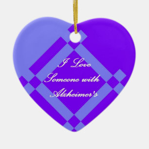 Ornement scandinave du coeur d'Alzheimer