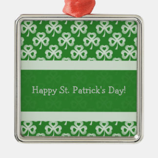 Ornement Shamrock Premium Carré