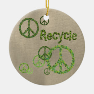 Ornement Signe de Paix à Recycler