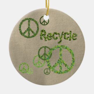 Ornement Signe de Paix à Recycler