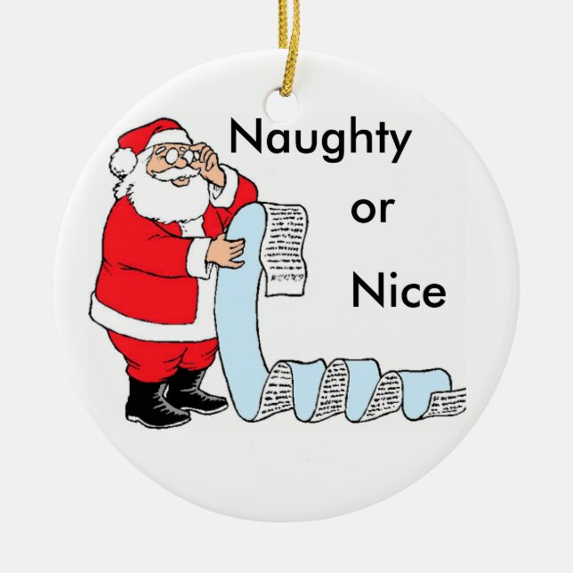 Ornement vilain ou Nice de Père Noël (Devant)