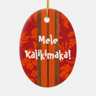 Ornement vintage de planche de surf de plage de