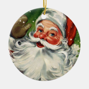 Ornement vintage de vacances de KRW le père noël