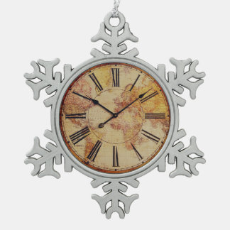 ornement vintage d'horloge