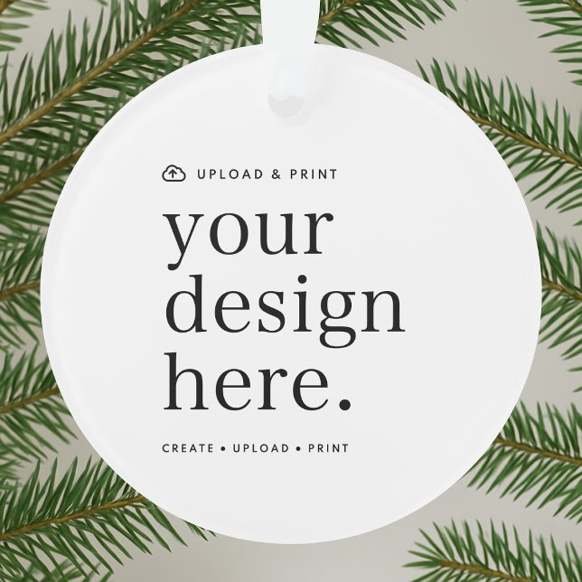 Ornement Votre Conception Télécharger Arrondi Acry (Your own decor creation, simply upload your photo or design artwork from Photoshop, Canva & more!)